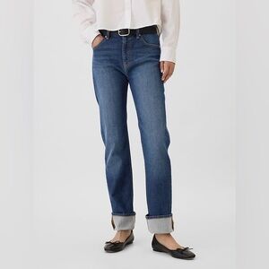 GAP Women's 90’s Straight Leg Jean Dark Wash